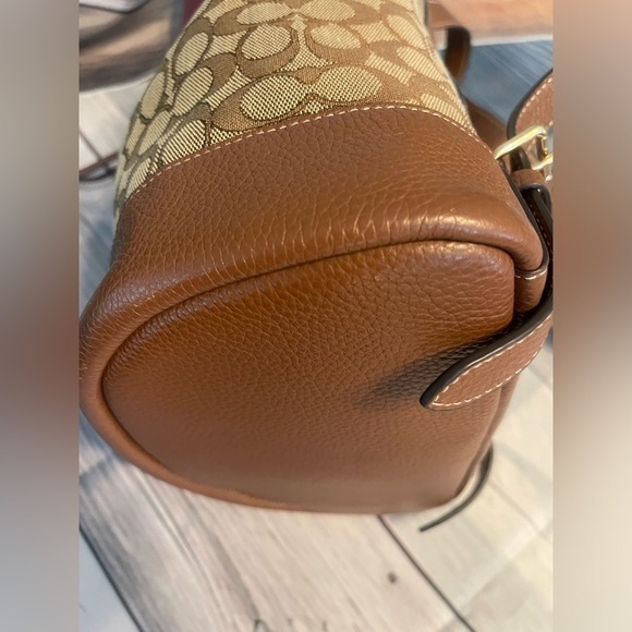 Coach of New York Dempsey Drawstring Backpack Jacquard w/patch & stripe 🔥EUC - Picture 7 of 9